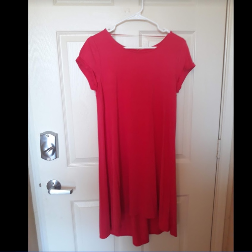 Pink High-Low Dress (M)